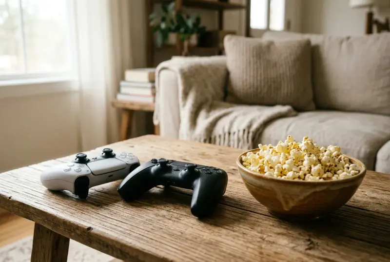 Gry na PS5 dla dwojga na jednym ekranie z dzieckiem